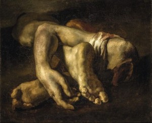 Théodore Géricault (1791-1824), Etude de pieds et de mains, 1818-1819, huile sur toile, Montpellier, Musée Fabre © Musée Fabre de Montpellier Agglomération – cliché Frédéric Jaulmes