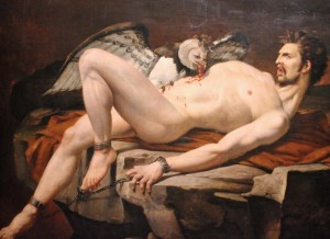 Charles Brocas, Le supplice de Prométhée, 1830, huile sur toile, Paris, Collection particulière. Visuel : http://www.montmartre-secret.com/