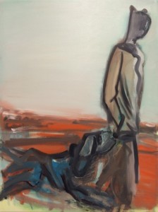 Alain Séchas, Côte-d'Or, 2015, Huile sur toile 130 x 97 cm. © ADAGP, Paris 2016