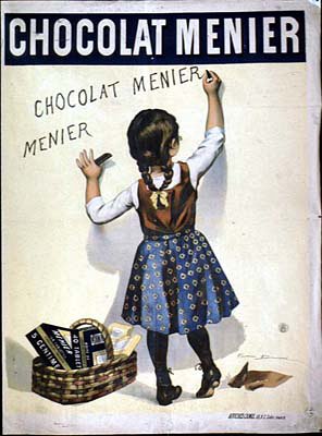 Firmin Bouisset, Affiche publicitaire pour les chocolats Menier, 1893. © DR.