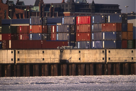 Serge Lucas, Tournée nord du porte-conteneur Lapérouse, 1994. © Musée national de la Marine