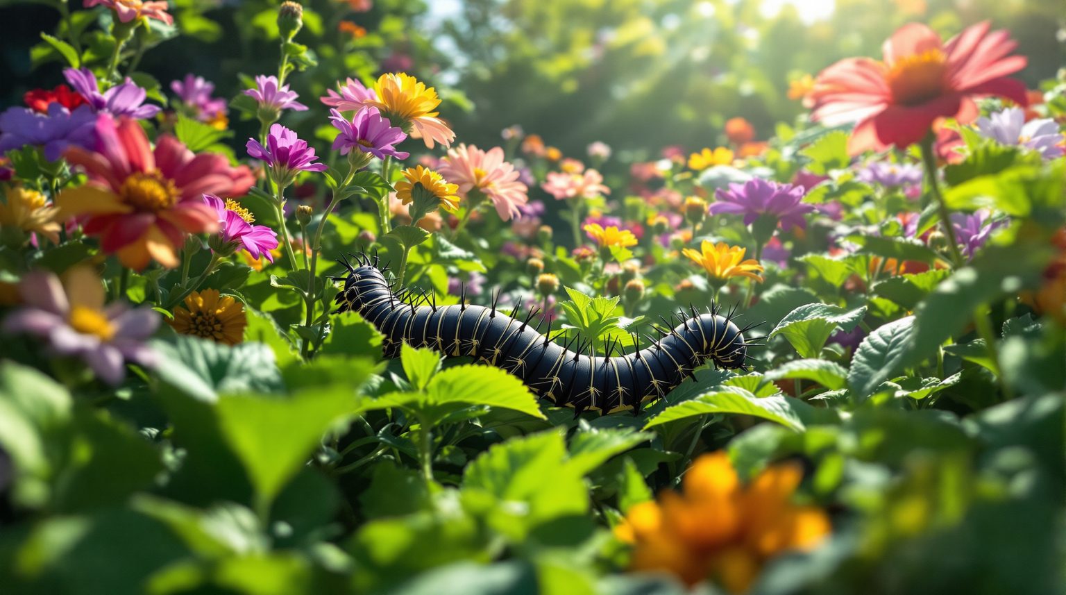 Chenille noire jardin : découvrez comment la contrôler efficacement et protéger vos plantes !