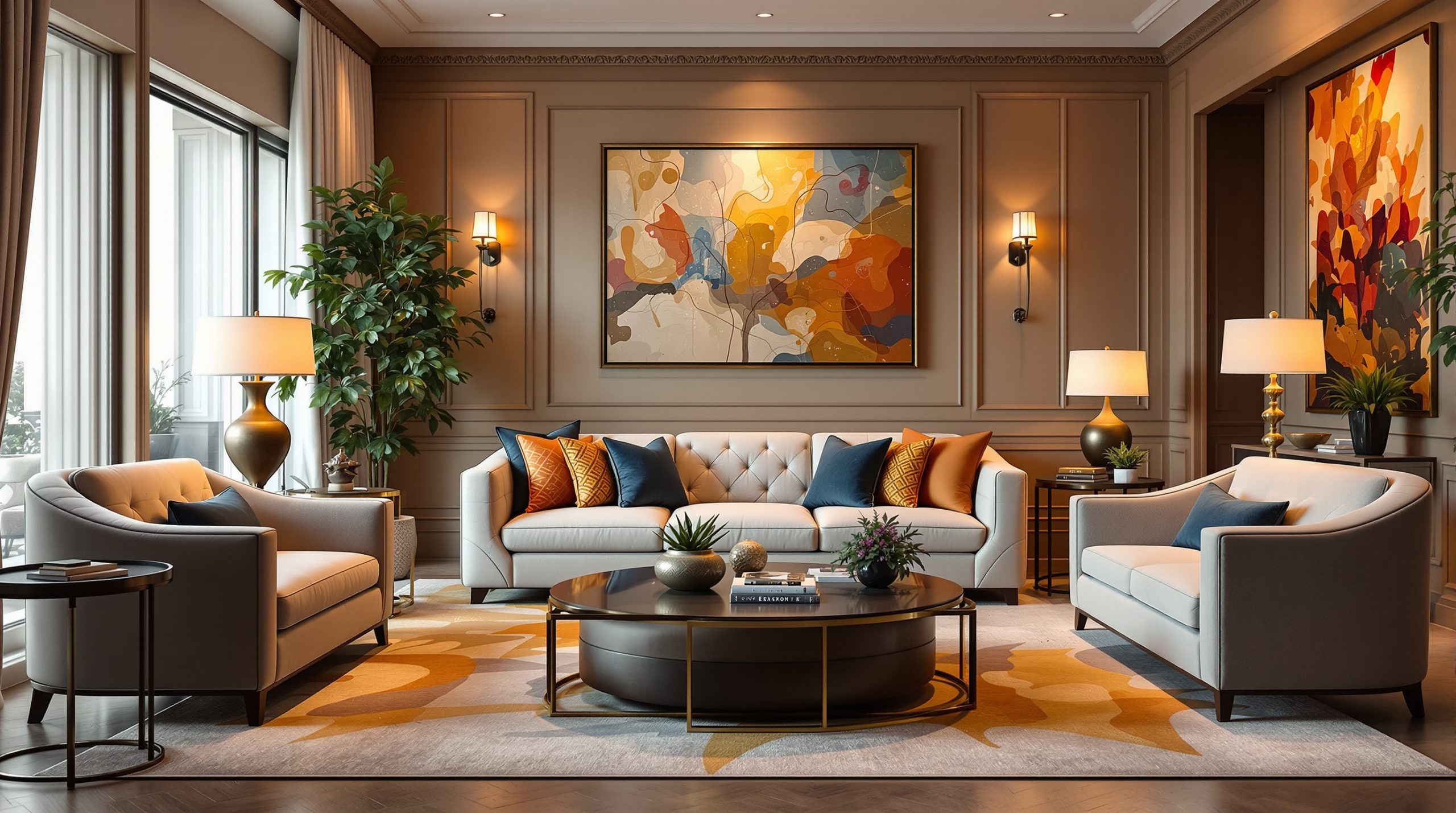 Salon luxueux : Découvrez les secrets d'un intérieur raffiné et élégant